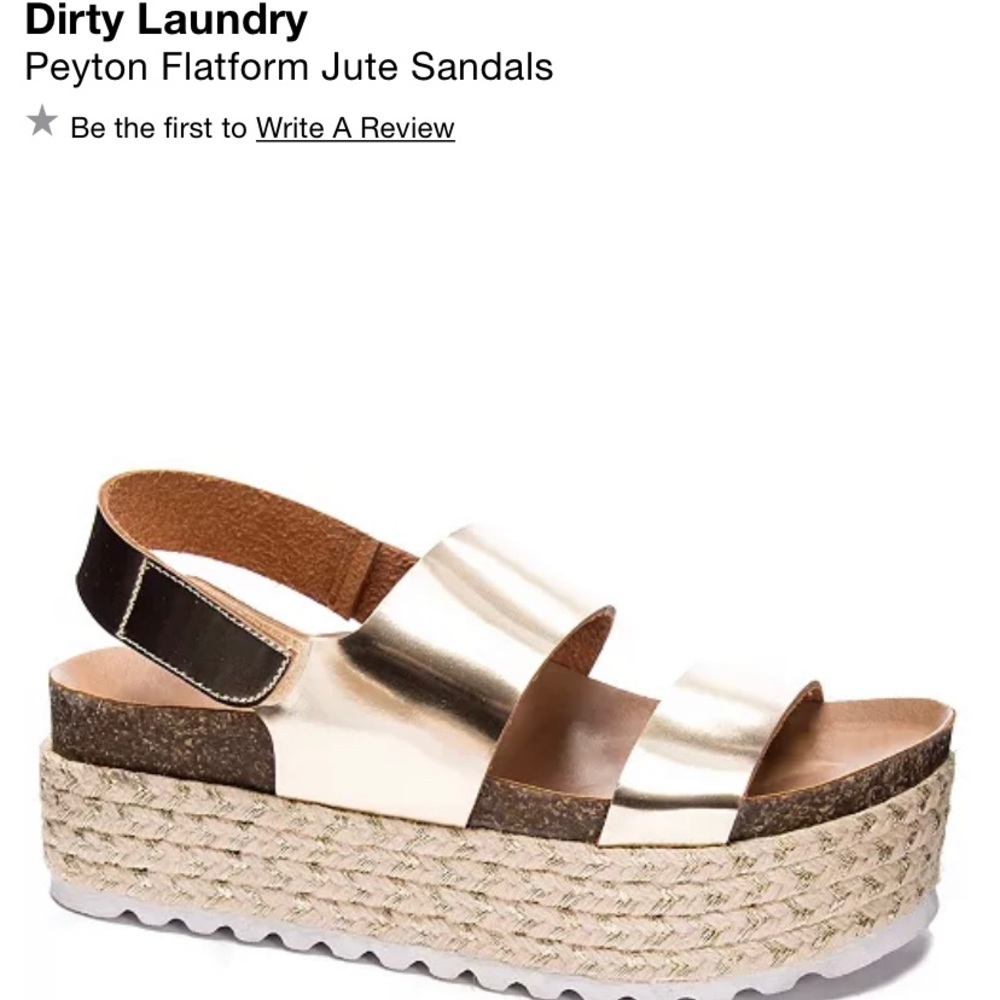 Dirty Laundry Peyton Flatform Jute Sandals